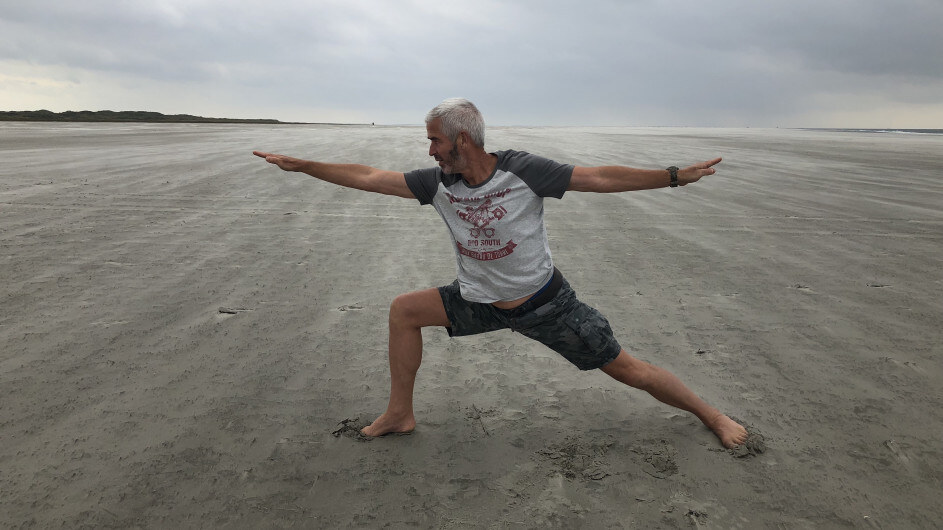 Krijger op het strand