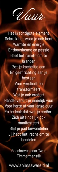 Boekenlegger Vuur & Kracht