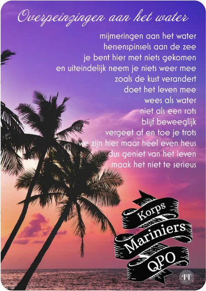 Overpeinzingen aan het water