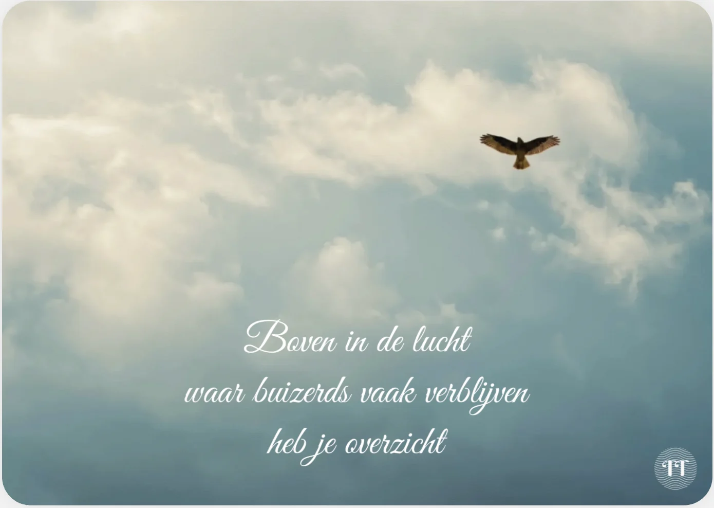 Haiku: Boven in de lucht