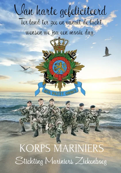 Verjaardagskaart Korps Mariniers 2024