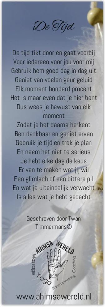 Boekenlegger De Tijd & Loslaten